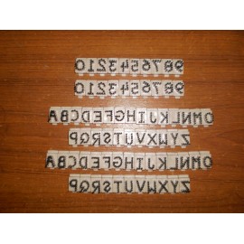 Tattoo Pliers Digits and Letters