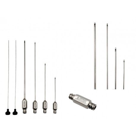 Infiltration cannula set of 7