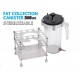 Fat Collection Canister with double story racket 2000ml Lipo